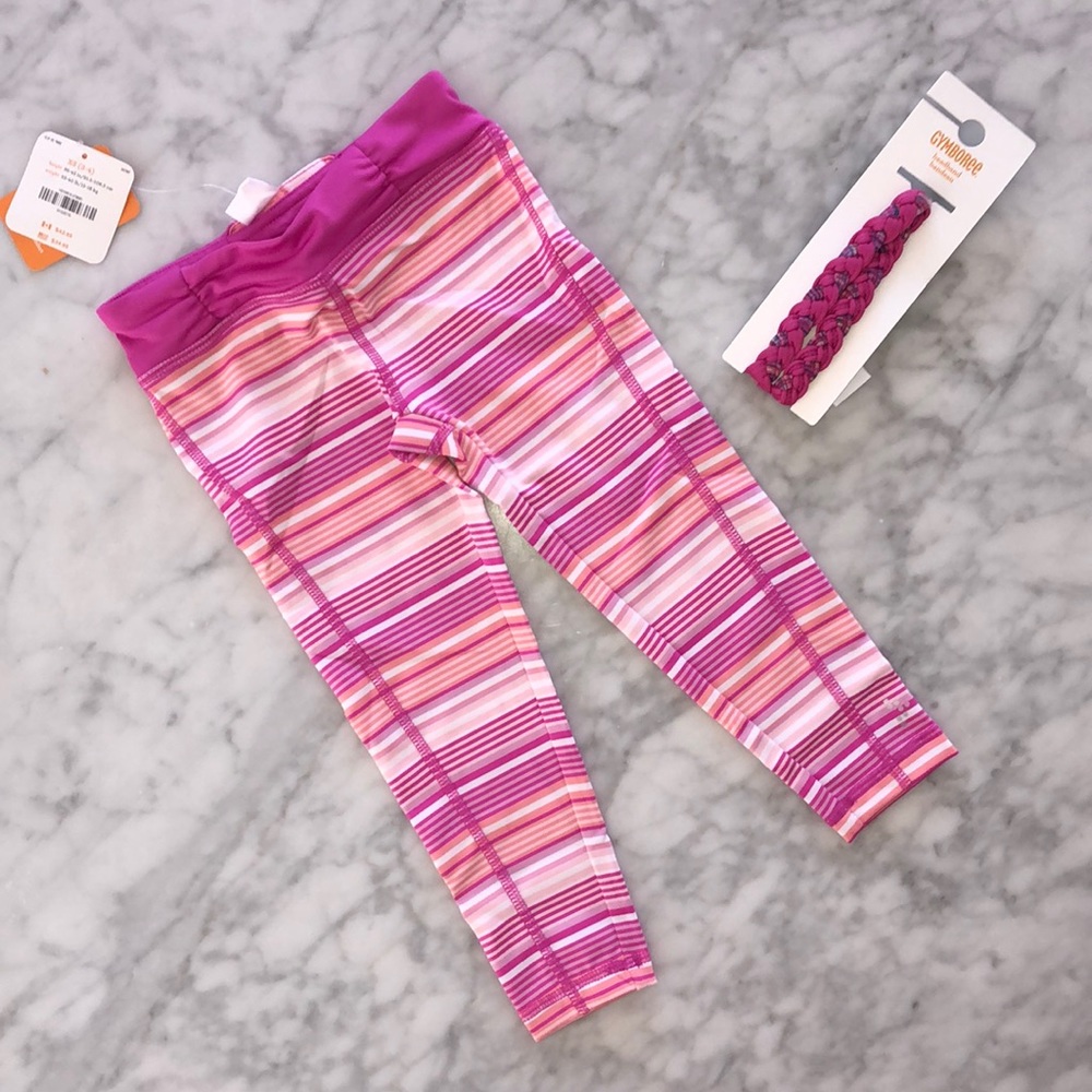 NWT GIRL ACTIVEWEAR LEGGINGS BUNDLE 3-4 TODDLERS